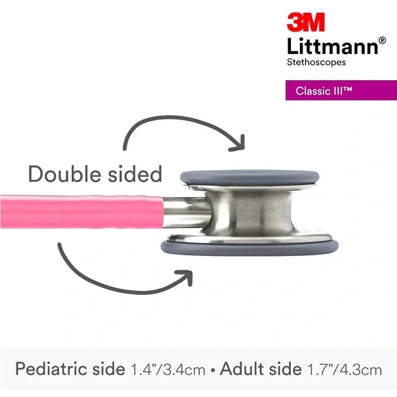 New! 3M Littmann Classic III Pink Stethoscope - Picture 5 of 6